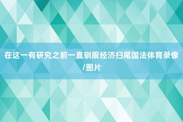 在这一有研究之前一直驯服经济扫尾国法体育录像/图片