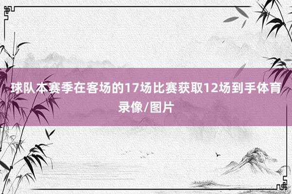 球队本赛季在客场的17场比赛获取12场到手体育录像/图片