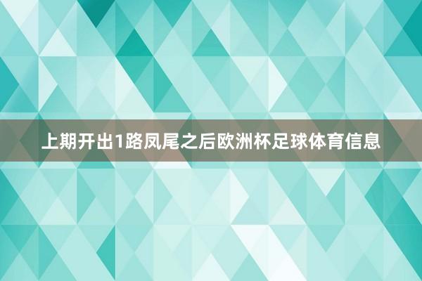 上期开出1路凤尾之后欧洲杯足球体育信息