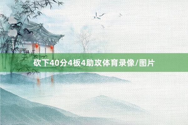 砍下40分4板4助攻体育录像/图片