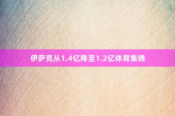 伊萨克从1.4亿降至1.2亿体育集锦