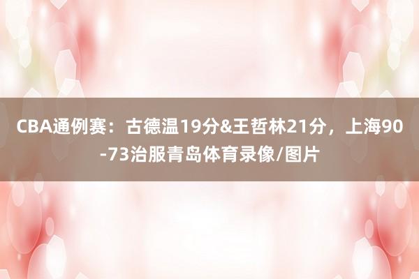 CBA通例赛：古德温19分&王哲林21分，上海90-73治服青岛体育录像/图片